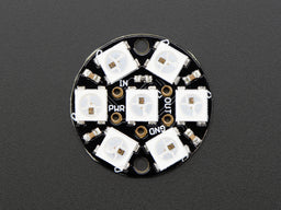An image of Adafruit NeoPixel Jewel - 7 x WS2812 5050 RGB LED with Integrated Drivers