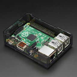 Adafruit Raspberry Pi B+ / Pi 2 / Pi 3 Case - Smoke Base - w/ Clear Top