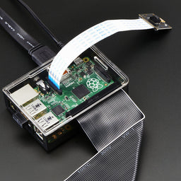Adafruit Raspberry Pi B+ / Pi 2 / Pi 3 Case - Smoke Base - w/ Clear Top