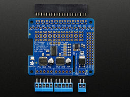 An image of Adafruit DC & Stepper Motor HAT for Raspberry Pi - Mini Kit