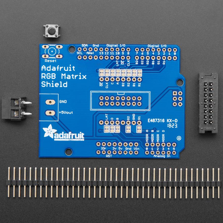 Adafruit RGB Matrix Shield for Arduino - Pimoroni Wholesale