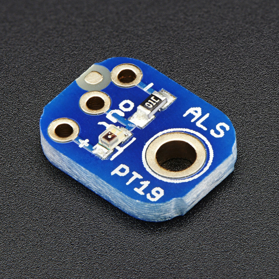 Adafruit ALS-PT19 Analog Light Sensor Breakout - Add a teeny analog light sensor, the ALS PT19 analog light sensor is a great way to upgrade a project that uses a photocell and needs RoHS compliance.