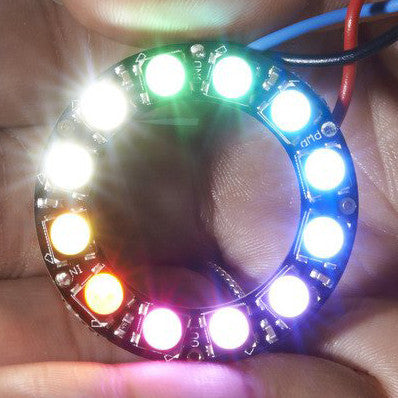 NeoPixel Ring - 12 x 5050 RGBW LEDs w/ Integrated Drivers - Pimoroni