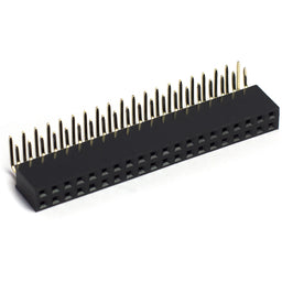 An image of Female 40-pin 2x20 right-angle HAT header