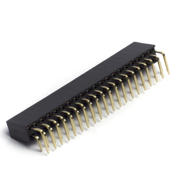 An image of Female 40-pin 2x20 right-angle HAT header