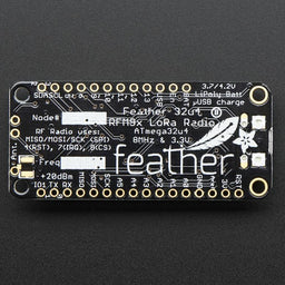 Adafruit Feather 32u4 RFM96 LoRa Radio - 433MHz - RadioFruit