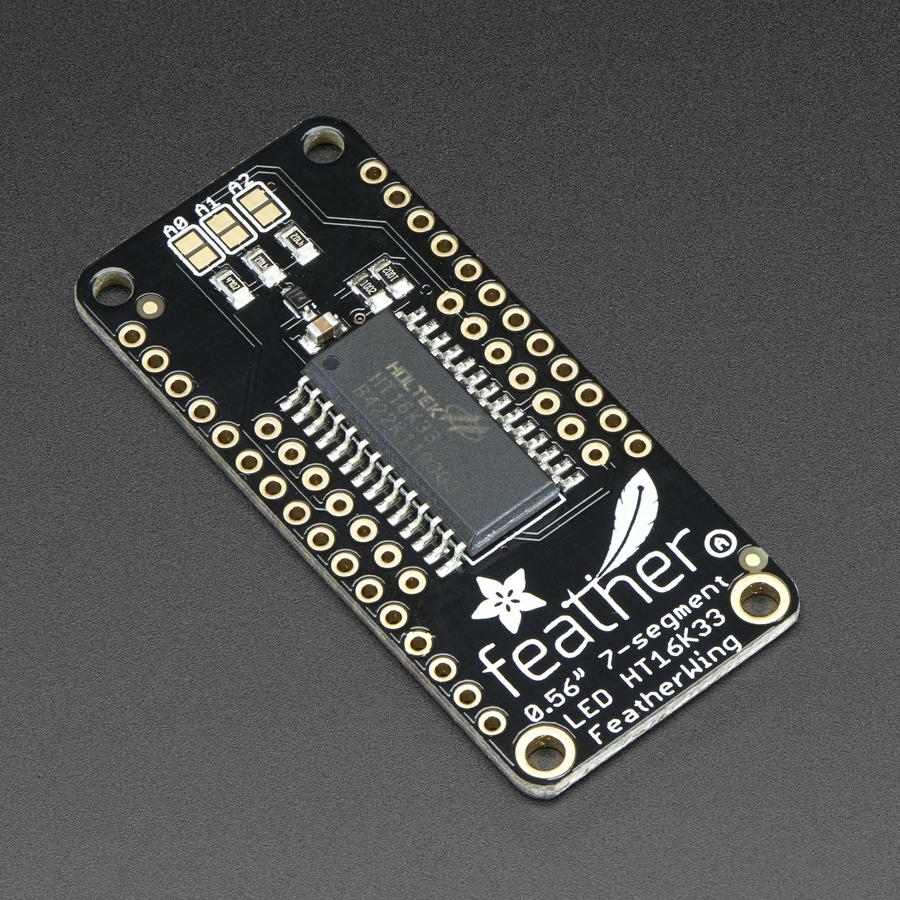 Adafruit 4-Digit 7-Segment LED Matrix Display FeatherWing - Pimoroni ...