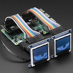 An image of Adafruit Animated Eyes Bonnet for Raspberry Pi Mini Kit - Without Displays