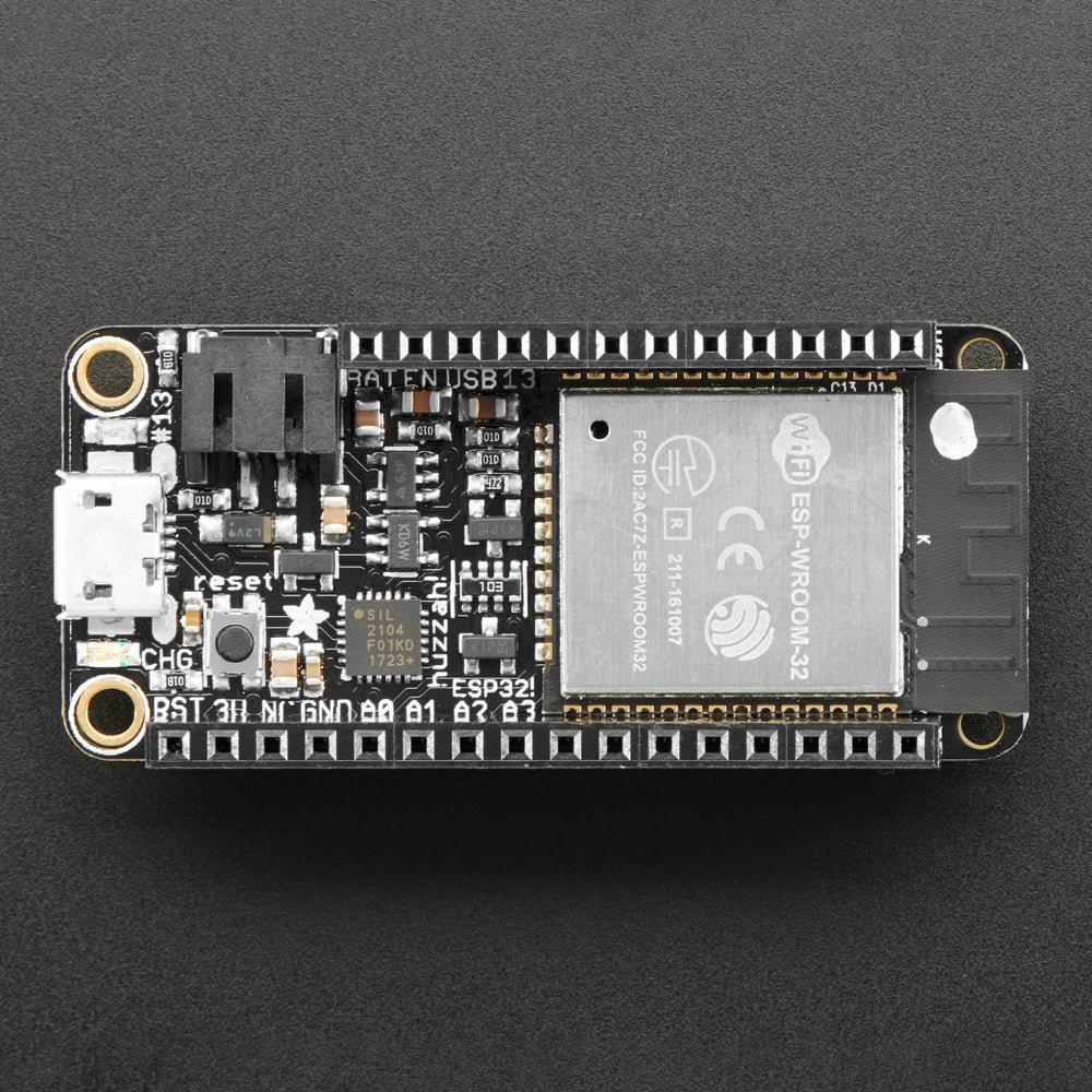 Assembled Adafruit HUZZAH32 – ESP32 Feather Board - with Stacking ...