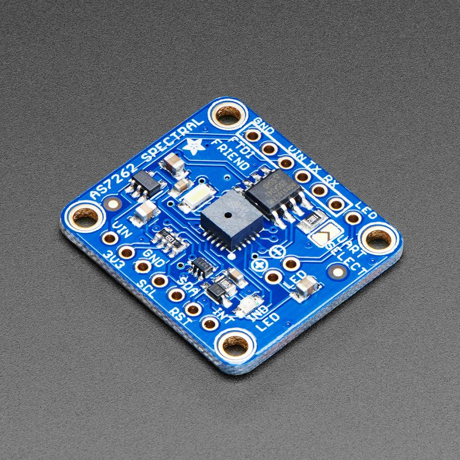 Adafruit AS7262 6-Channel Visible Light / Color Sensor Breakout - Detect trees of green, and red roses too with the new Adafruit AS7262 6-Channel Visible Light/Colour Sensor Breakout.