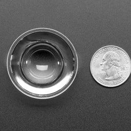 An image of Convex Glass Lens with Edge - 40mm Diameter