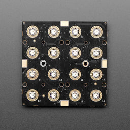 An image of Adafruit NeoTrellis RGB Driver PCB for 4x4 Keypad