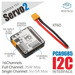 An image of SERVO2 Module 16 Channels - 13.2 (PCA9685)