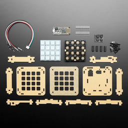 An image of Adafruit 4x4 NeoTrellis Feather M4 Kit Pack
