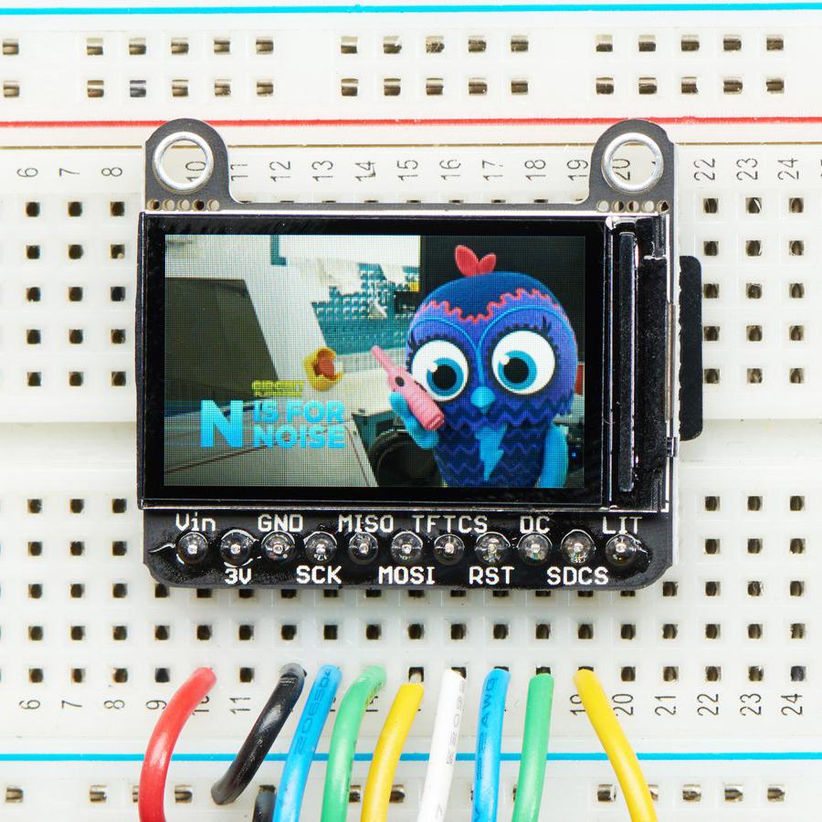 Adafruit 1.14" 240x135 Color TFT Display + MicroSD Card Breakout - ST7789 - Say hello to the 1.14" 240x135 Color TFT Display w/ MicroSD Card Breakout – we think it's T-F-Terrific! It's the size of your thumbnail, with glorious 240x135 high res pixel color.