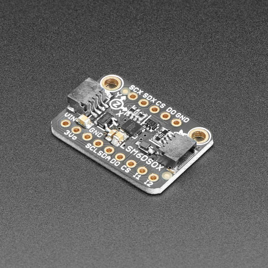Adafruit LSM6DSOX 6 DoF Accelerometer and Gyroscope - STEMMA QT / Qwiic - Behold, the ST LSM6DSOX: The latest in a long line of  quality Accelerometer+Gyroscope 6-DOF IMUs from ST.