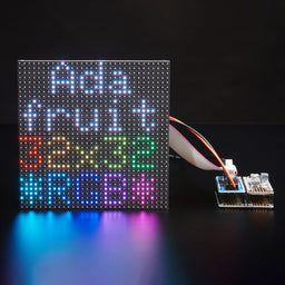 An image of Adafruit RGB Matrix FeatherWing Kit - For nRF52840 Feathers