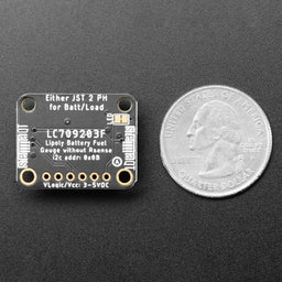 An image of Adafruit LC709203F LiPoly / LiIon Fuel Gauge and Battery Monitor - STEMMA JST PH & QT / Qwiic