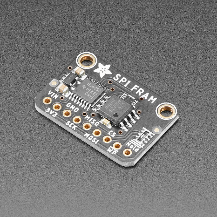 Adafruit SPI Non-Volatile FRAM Breakout - 4 Mbit / 512 KBytes - MB85RS4MT - FRAM, or Ferroelectric Ram, is the coolest new data storage method that all the fashion magazines are talking about.
