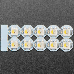 An image of NeoPixel RGBW Mini Button PCB - Pack of 10