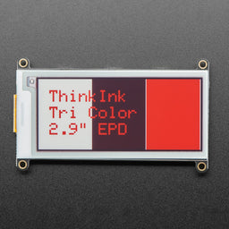 Adafruit 2.9" Tri-Color eInk / ePaper Display FeatherWing - Red Black White