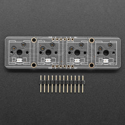 NeoKey 1x4 QT I2C - Four Mechanical Key Switches with NeoPixels - STEMMA QT / Qwiic