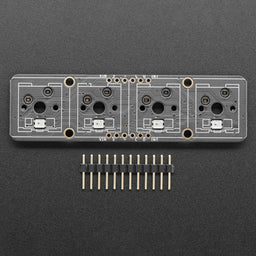 An image of NeoKey 1x4 QT I2C - Four Mechanical Key Switches with NeoPixels - STEMMA QT / Qwiic