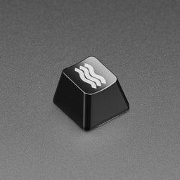 An image of Etched Glow-Through Keycap - Zener ESP Waves Design - MX Compatible Switches