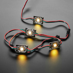An image of Ultra Bright 4 Watt Chainable RGBW NeoPixel LED - Warm White - ~3000K