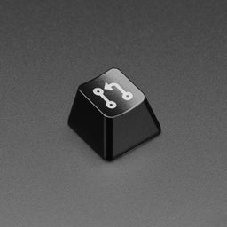 Etched Glow-Through Keycap with Pull Request Logo - MX Compatible Switches