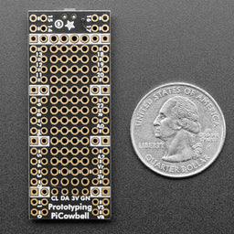 Adafruit PiCowbell Proto for Pico - Reset Button & STEMMA QT