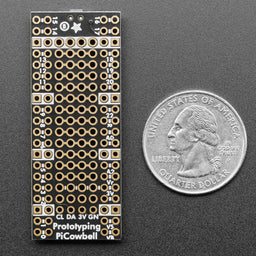 An image of Adafruit PiCowbell Proto for Pico - Reset Button & STEMMA QT