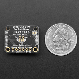 An image of Adafruit MAX17048 LiPoly / LiIon Fuel Gauge and Battery Monitor - STEMMA JST PH & QT / Qwiic
