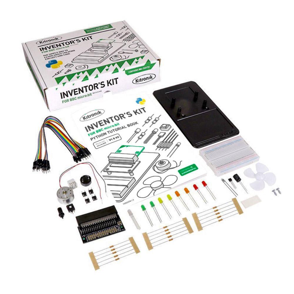 Kitronik Inventors Kit for the BBC micro:bit - Python version - The Kitronik Inventor's Kit - Python version for the BBC micro:bit is a great way to get started with programming and hardware interaction with the BBC micro:bit.