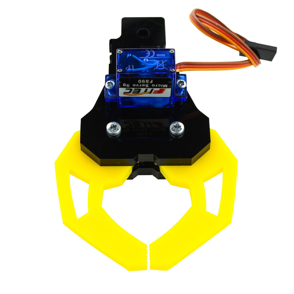 Kitronik :MOVE Motor Klaw Kit - The :MOVE Motor Klaw provides a fun and easy to install addition to the Kitronik :MOVE Motor buggy for microbit. It has been carefully designed to have the ability to fit both vertically and horizontally with one bolt. Included are two types of Klaw attachments for each of these builds.