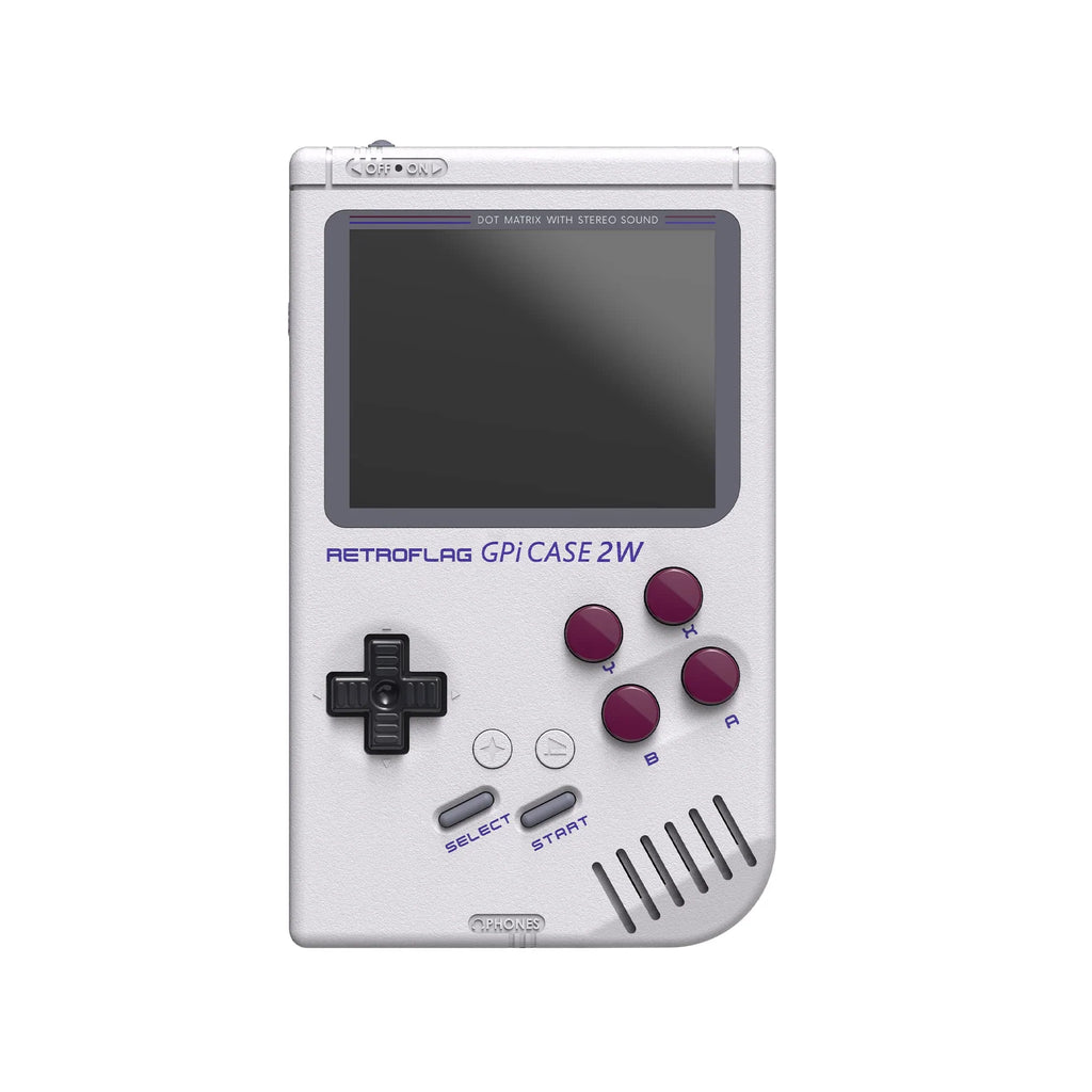 GPi CASE 2W - An homage to the classic 8-bit handheld game console, this Raspberry Pi Zero/W/2W case features a lush 3" LCD screen, extra X/Y buttons, hidden L/R shoulder buttons and a safe shutdown power button.