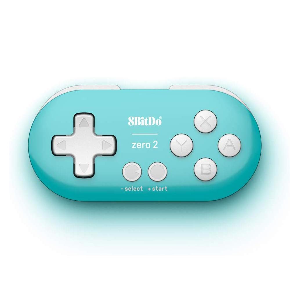 8BitDo Zero 2 Bluetooth Gamepad - The Zero 2 controller is absolutely minute! Smaller than a pack of playing cards and weighing just a shade over 20g, this keychain-sized Bluetooth gamepad makes a perfect pocket-sized robot controller, or second (or third) controller for multiplayer Nintendo Switch games. Available in three colours: teal, pink, and yellow.