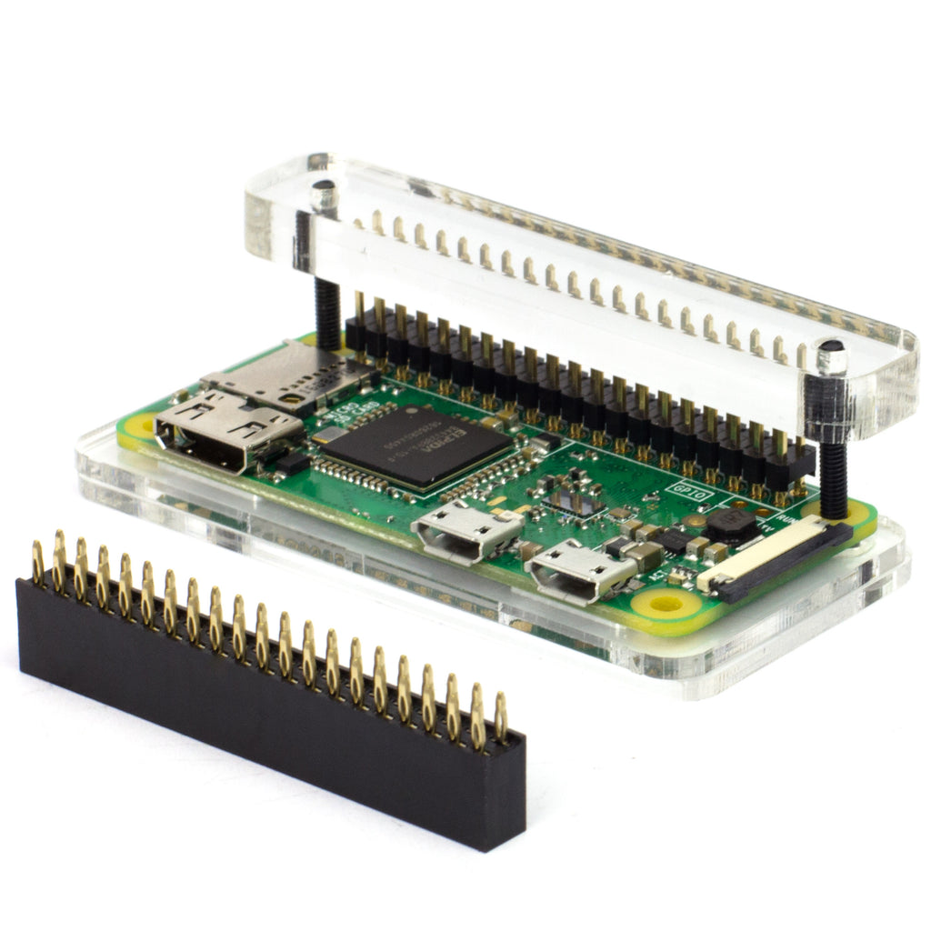 GPIO Hammer Header (Solderless) - Absolutely no soldering required! All that's needed is a few gentle taps with a hammer and bazinga! Your header is securely attached to your Pi Zero or pHAT.