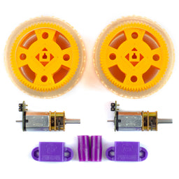 An image of Maker Essentials - Micro-motors & Grippy Wheels