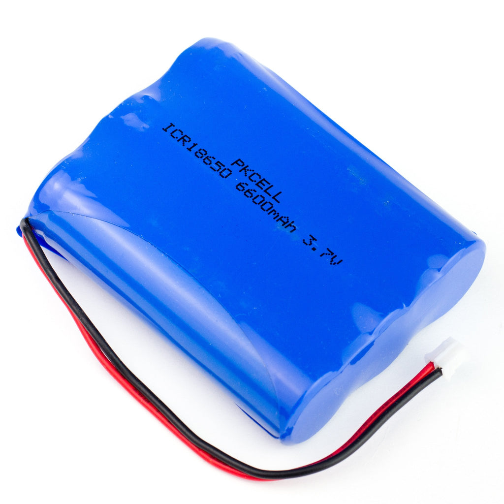 Lithium Ion Battery Pack - Give your project some grunt with these lithium ion battery packs! Made from balanced 2200mAh cells connected in parallel including protection circuitry.