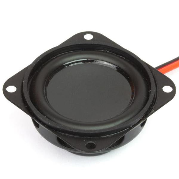 Mini Speaker 4Ω (3W) - This little speaker is diminutive, but the sound it pumps out is surprisingly good. It is ideal for building your own small jukebox or radio with one of our audio boards!