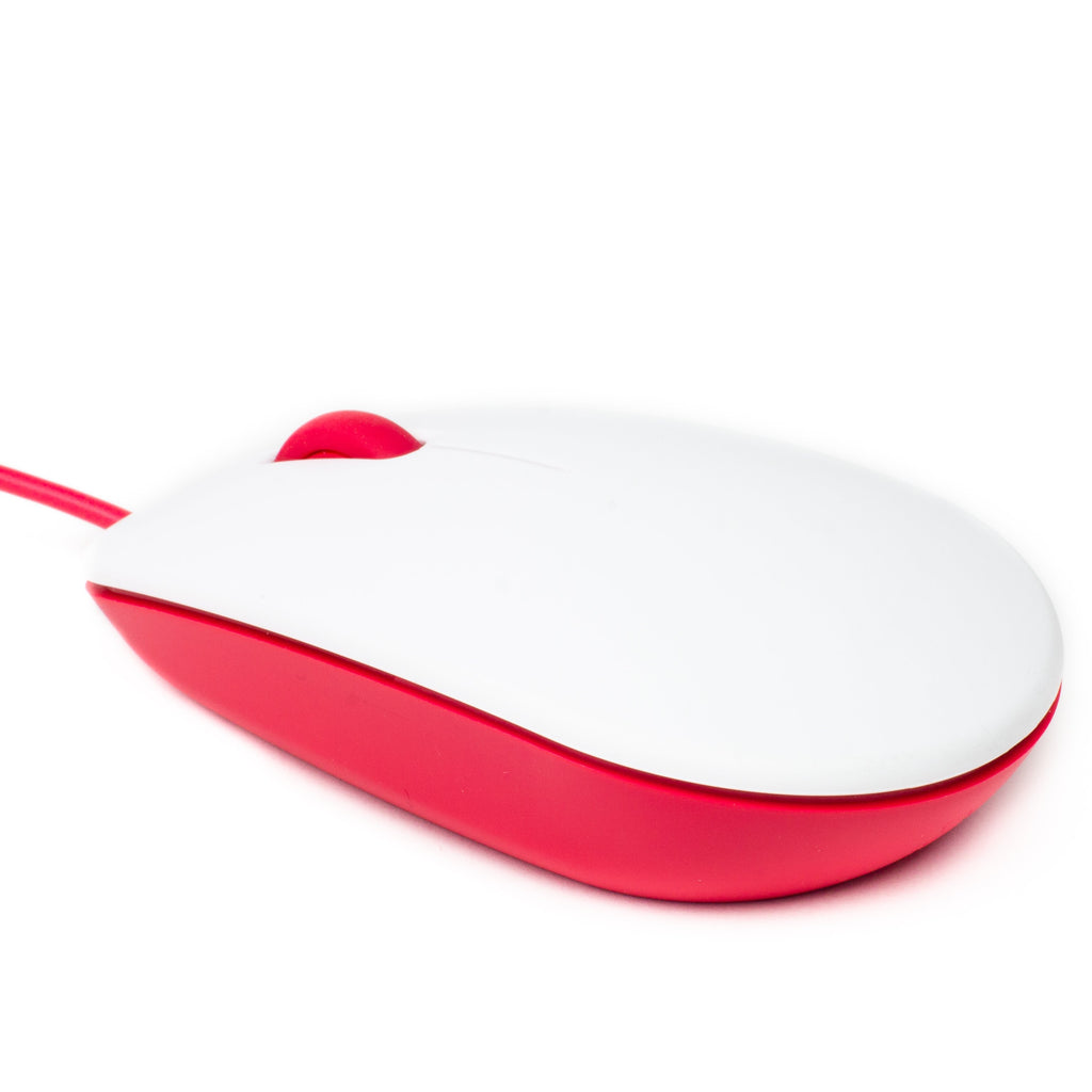Raspberry Pi Mouse - A handy little three-button USB mouse. Pair this with the Raspberry Pi keyboard, and you can plug it straight into one of the built-in ports on the keyboard, freeing up a port on your Pi.