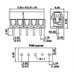 3.5mm Screw Terminal High-Temperature (pack of 10)