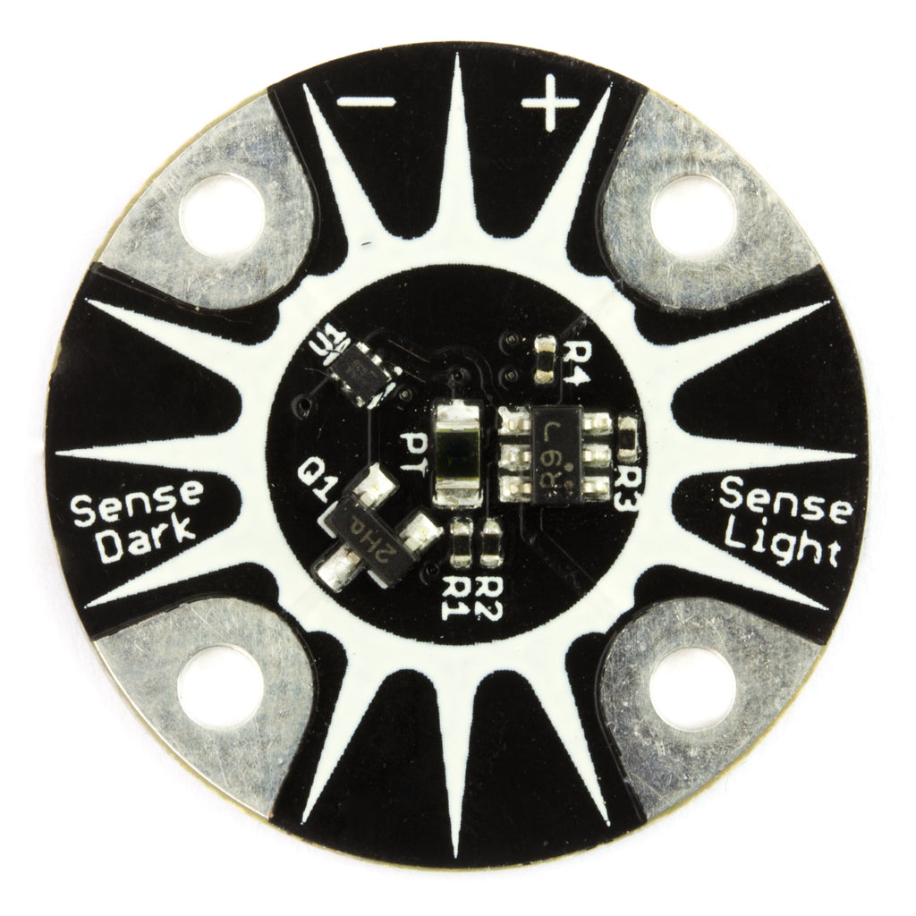Sewable Light Sensor Board - The Teknikio Light Sensor Board is the easiest way to activate your sewable projects with light.