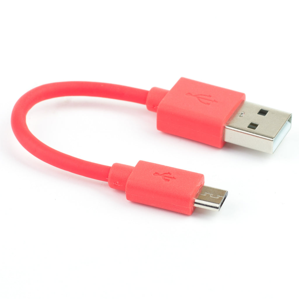 USB A to microB cable - Red - High quality, power friendly and colourful USB A to Micro-B cables