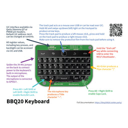 BB Q20 Keyboard with trackpad, USB/I2C/PMOD