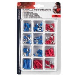 Assortment of 100 Terminals and Connectors
