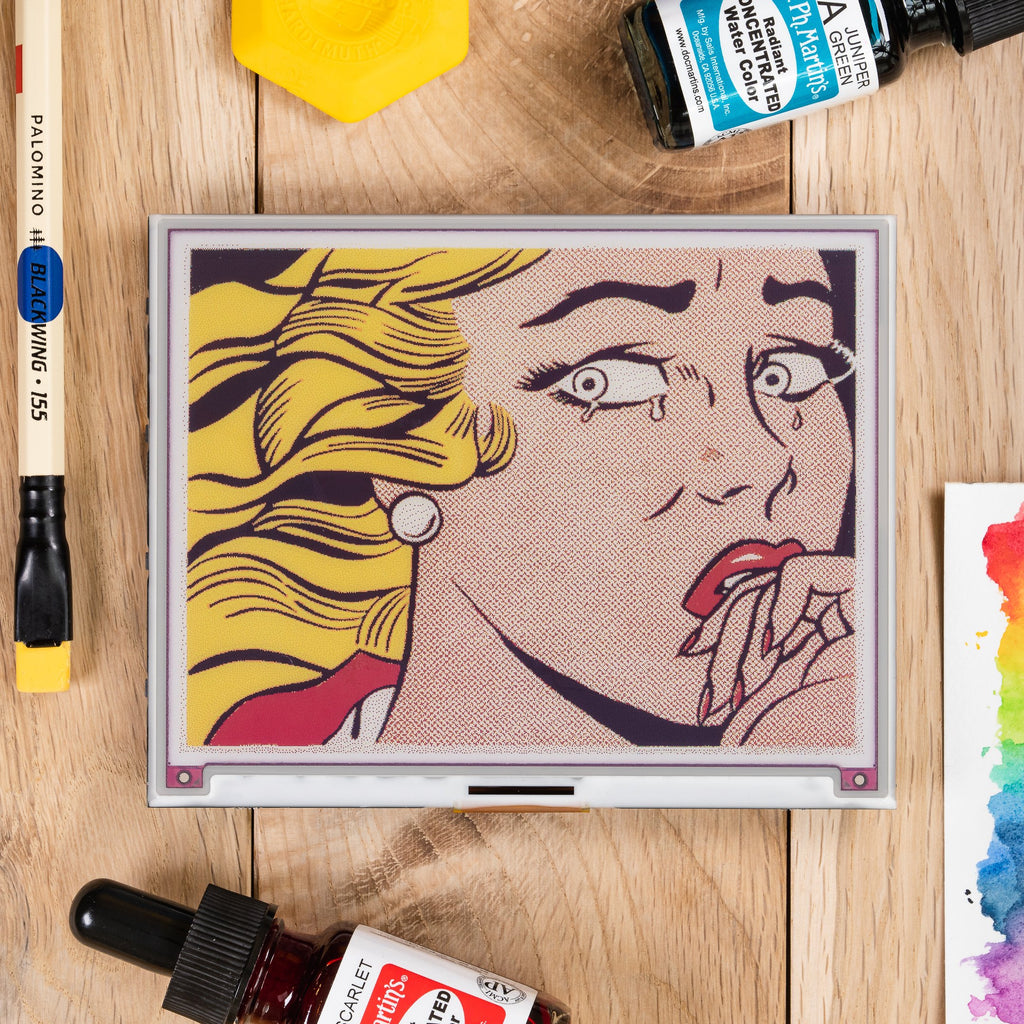 Inky Impression 5.7" (7 colour ePaper/eInk HAT) - Bold, will hold! A big, beautiful, 5.7" (600 x 448 pixel) 7 colour electronic paper display for Raspberry Pi.