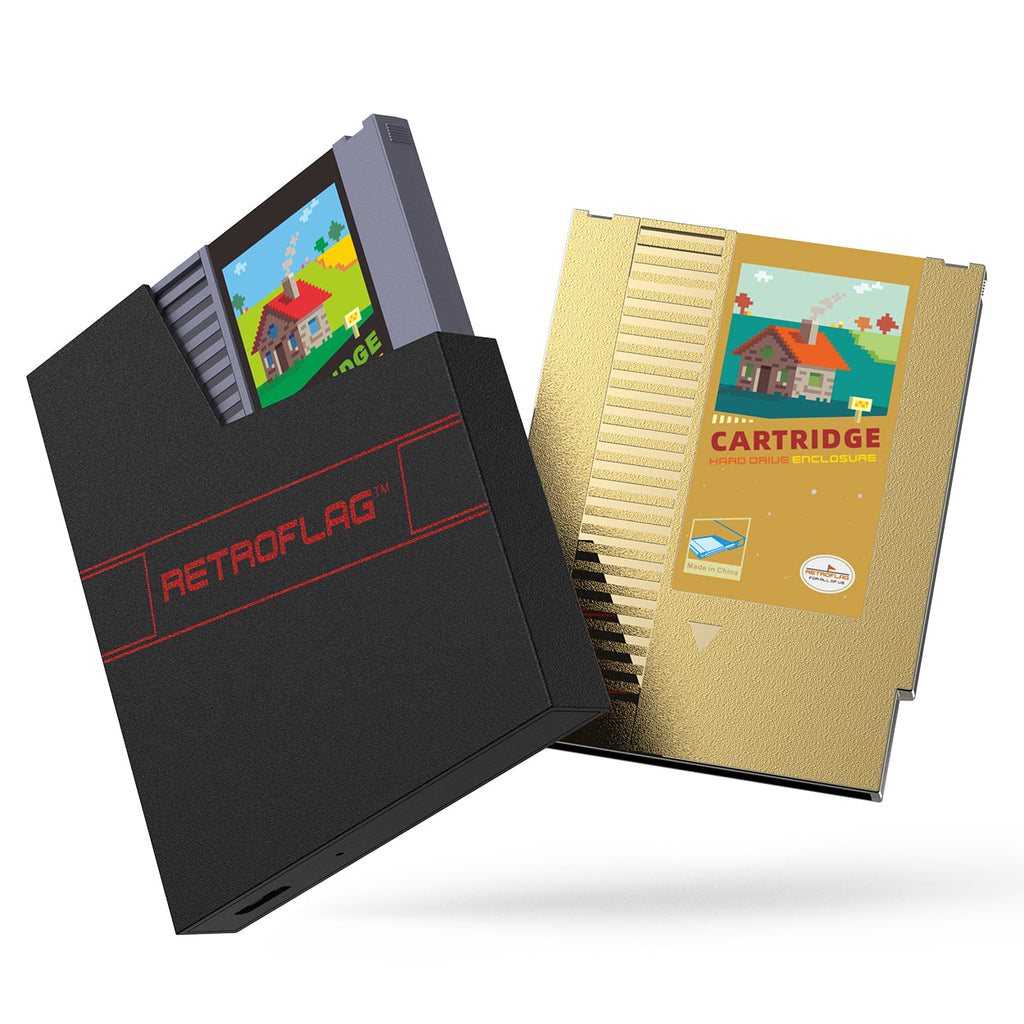 NES Cartridge Style Hard Drive Enclosure - Keep your precious SSD safe inside an adorably retro game cartridge. If you have a NESPi 4 case, you can even plug it in and pretend it's 1985.