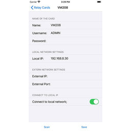DIN rail WLAN relay card